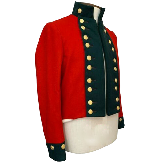 Men's New Officer Red Coat Military Uniform Jacket-Historical Dress Coat