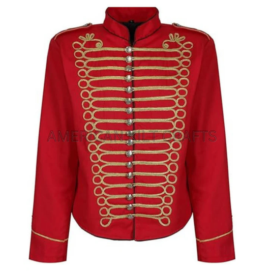 New Traditional Scottish Men’s Military Drummer Parade Jacket - The Perfect Blend of Tradition and Trend