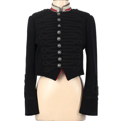 Women's Gothic Military Uniform Jacket | Steampunk Officer Cosplay Tunic