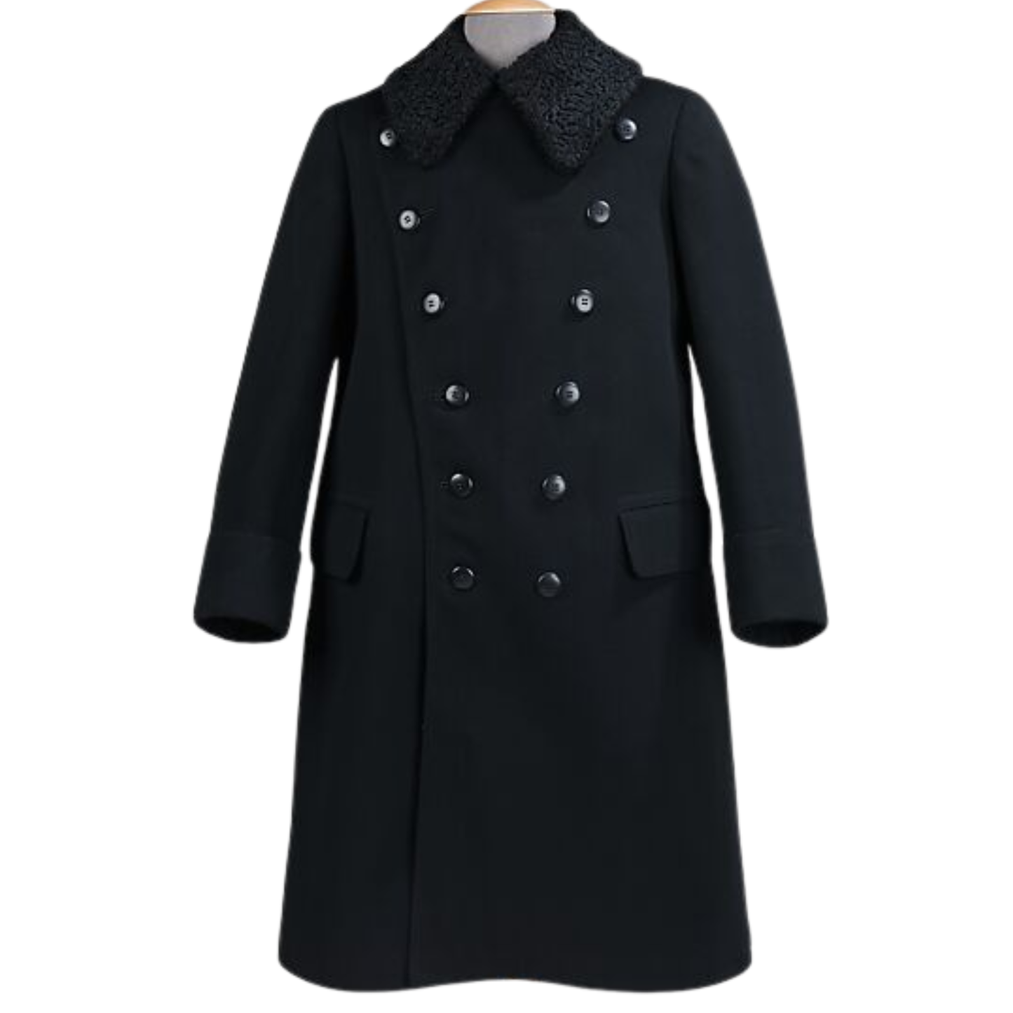 Men’s Vintage Chauffeur Greatcoat-20th Century Military-Style Overcoat