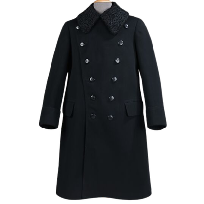 Men’s Vintage Chauffeur Greatcoat-20th Century Military-Style Overcoat