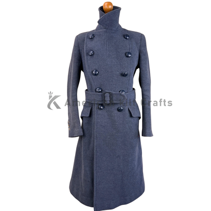 Women’s Greatcoat Burberry RAF – Vintage British RAF Wool Overcoat