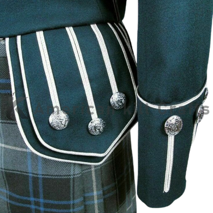 Men's Wool Blend Military Piper Drummer Doublet Highland Jacket |Scottish ceremonial jacket