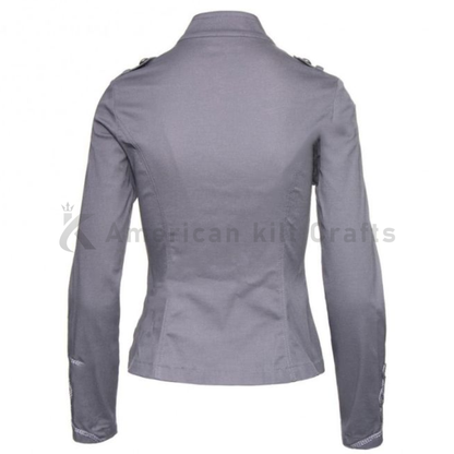 Cyber Rave Women Military Style Jacket-Gothic Fashion Parade Jacket for Cosplay