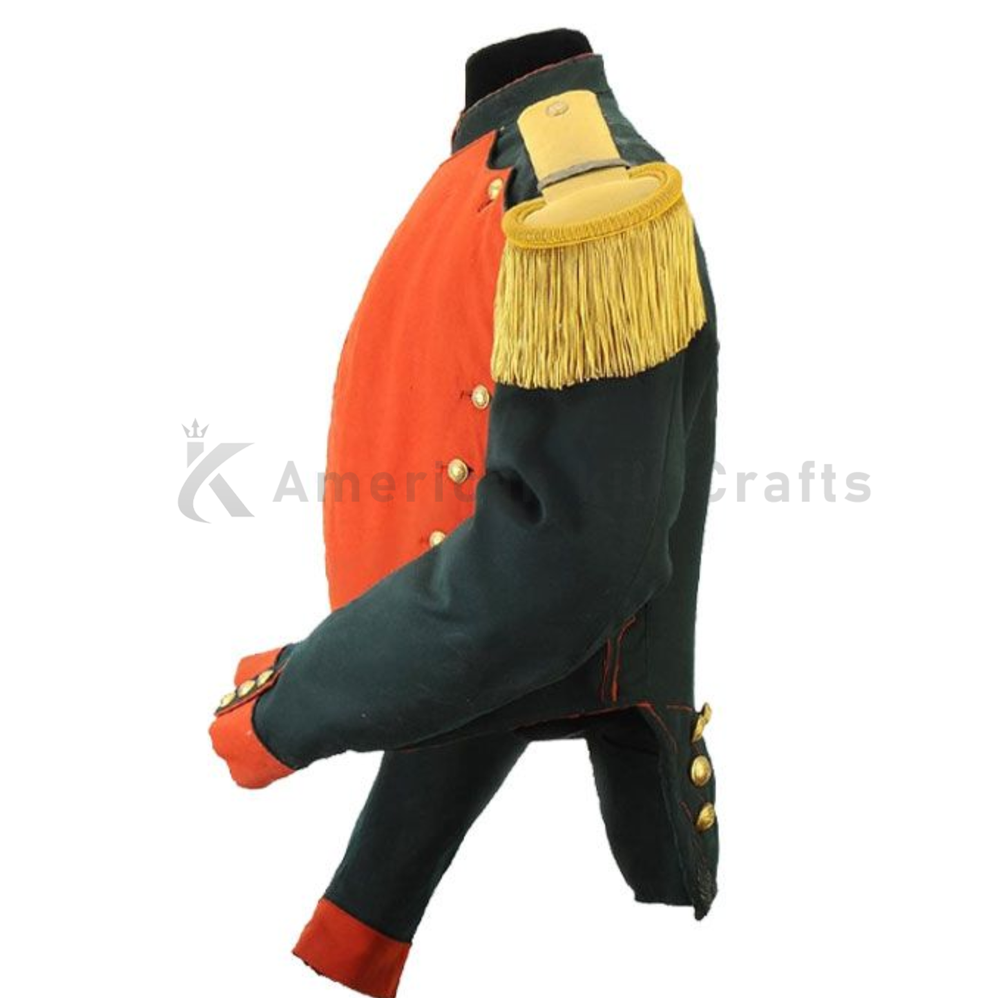 Men's Captain Krka Dragon Wool Coat  | Napoleonic Era Style Coat
