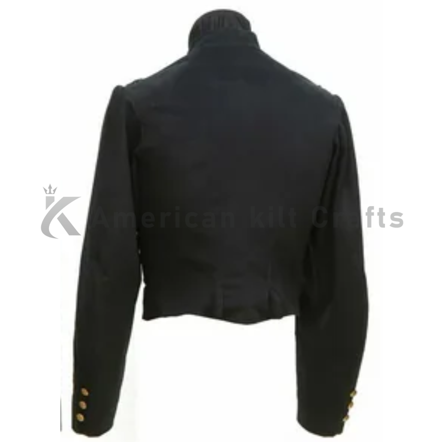Men's Civil War Era Naval Officer Double-Breasted Wool Shell Jacket