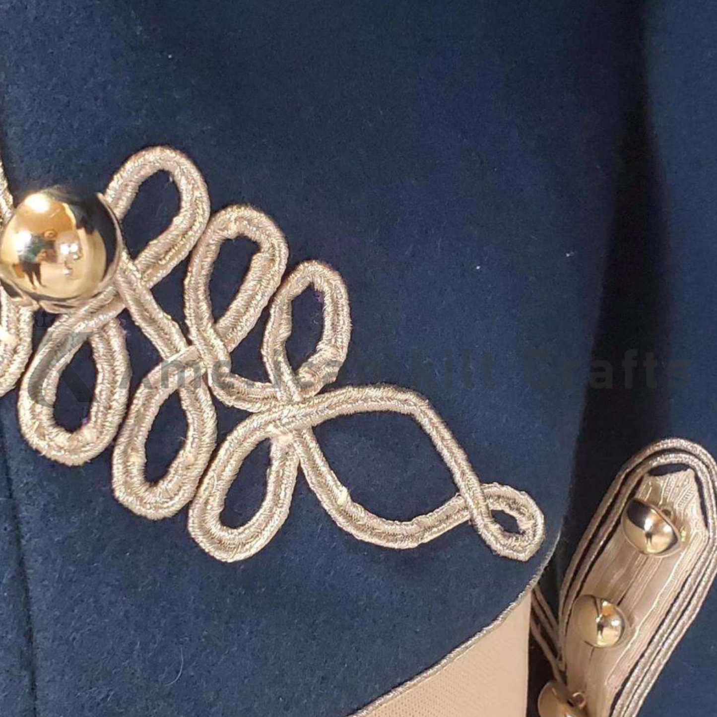 Men's Imperial German Hussar Attila Tunic-Military Napoleon Jacket