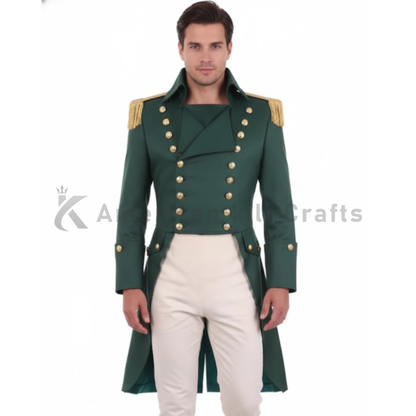 Men's Gothic Military Doublet | Retro Medieval Aristocrat Officer Jacket
