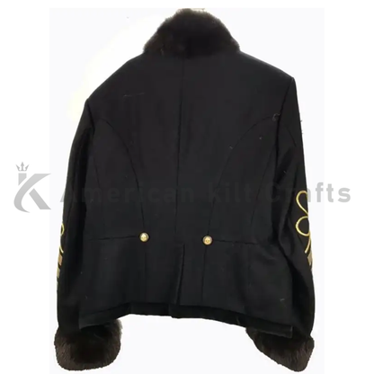 Dolce&Gabbana Black Wool Hussar Jacket – Luxury Celebrity Fashion Coat
