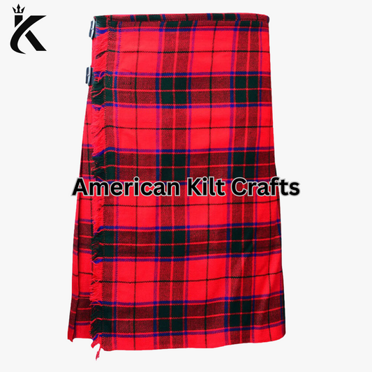 Scottish Rose 8 Yard 16oz Tartan Kilt for Men – Traditional Kilt