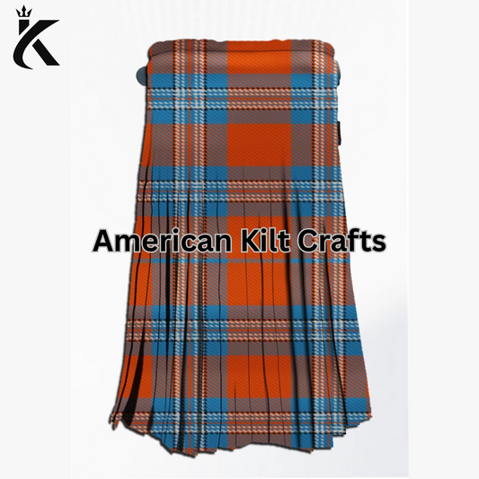 Irn Bru Tartan Kilt – Custom Made 8 Yard Kilt