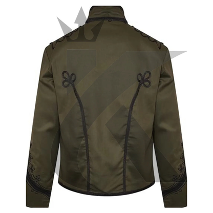 Men’s Military Napoleon Jacket – Gothic Steampunk Embroidered Tailcoat