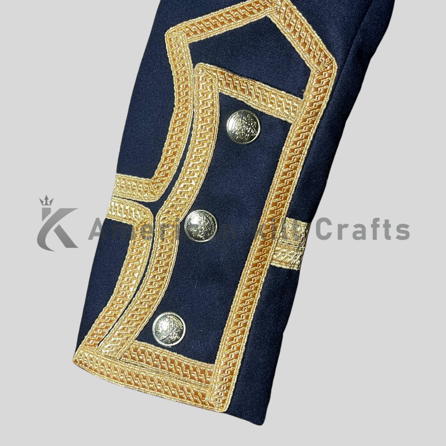 Men's Wool Royal Navy Uniform | 18th Century British Officer Coat