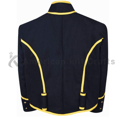 Men's Union Navy Blue Cavalry Mounted Wool Shell Jacket-Civil War Enlisted Service Jacket