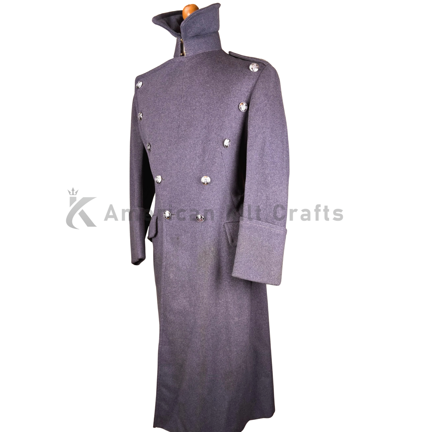WWII German Luftwaffe Grey Wool Military Greatcoat -Historical military overcoat