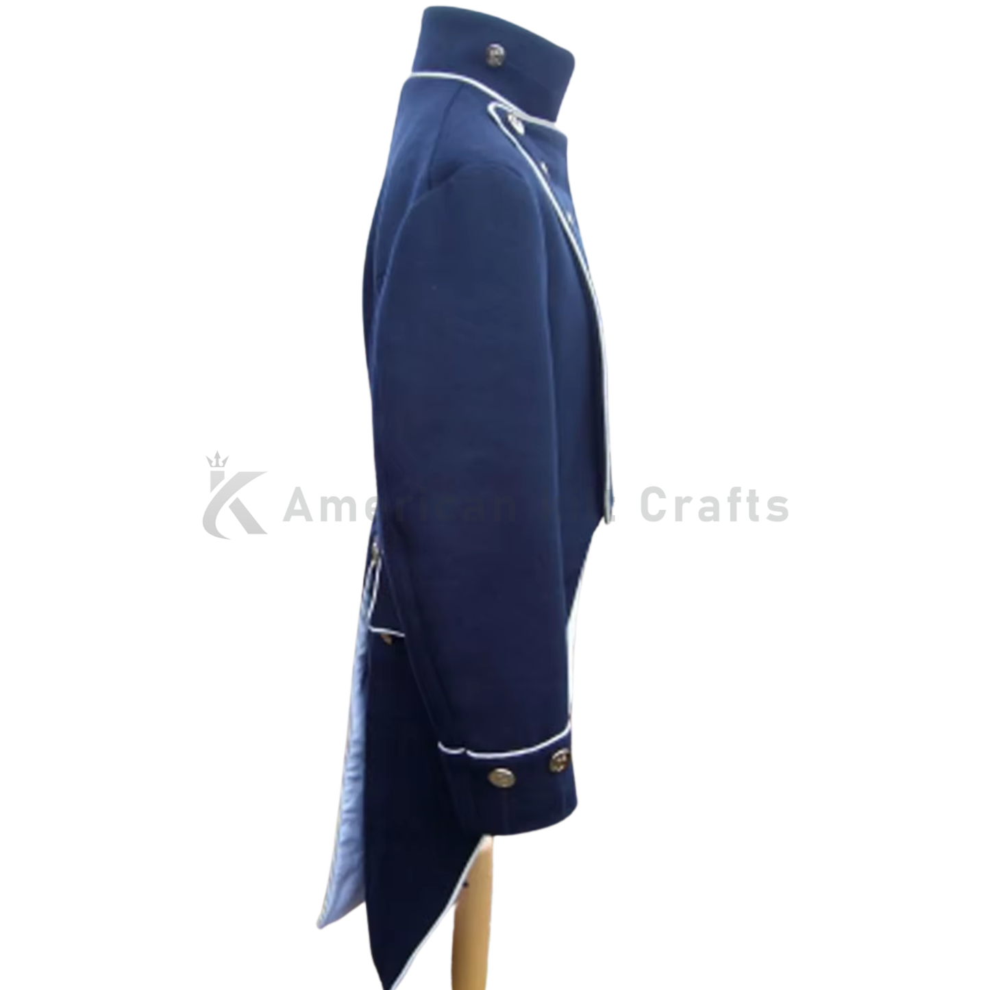 Men's Napoleonic Regency Naval Tail Coat Jacket- Historical uniform
