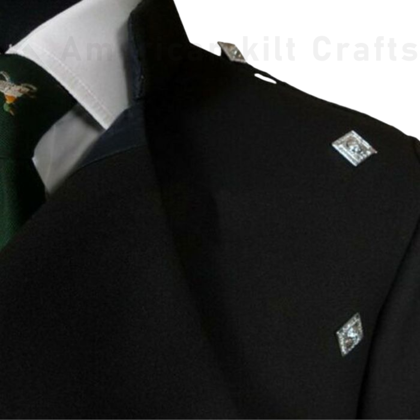 Scottish Montrose Kilt Jacket For Men – Traditional Black Double Breasted Formal Wear