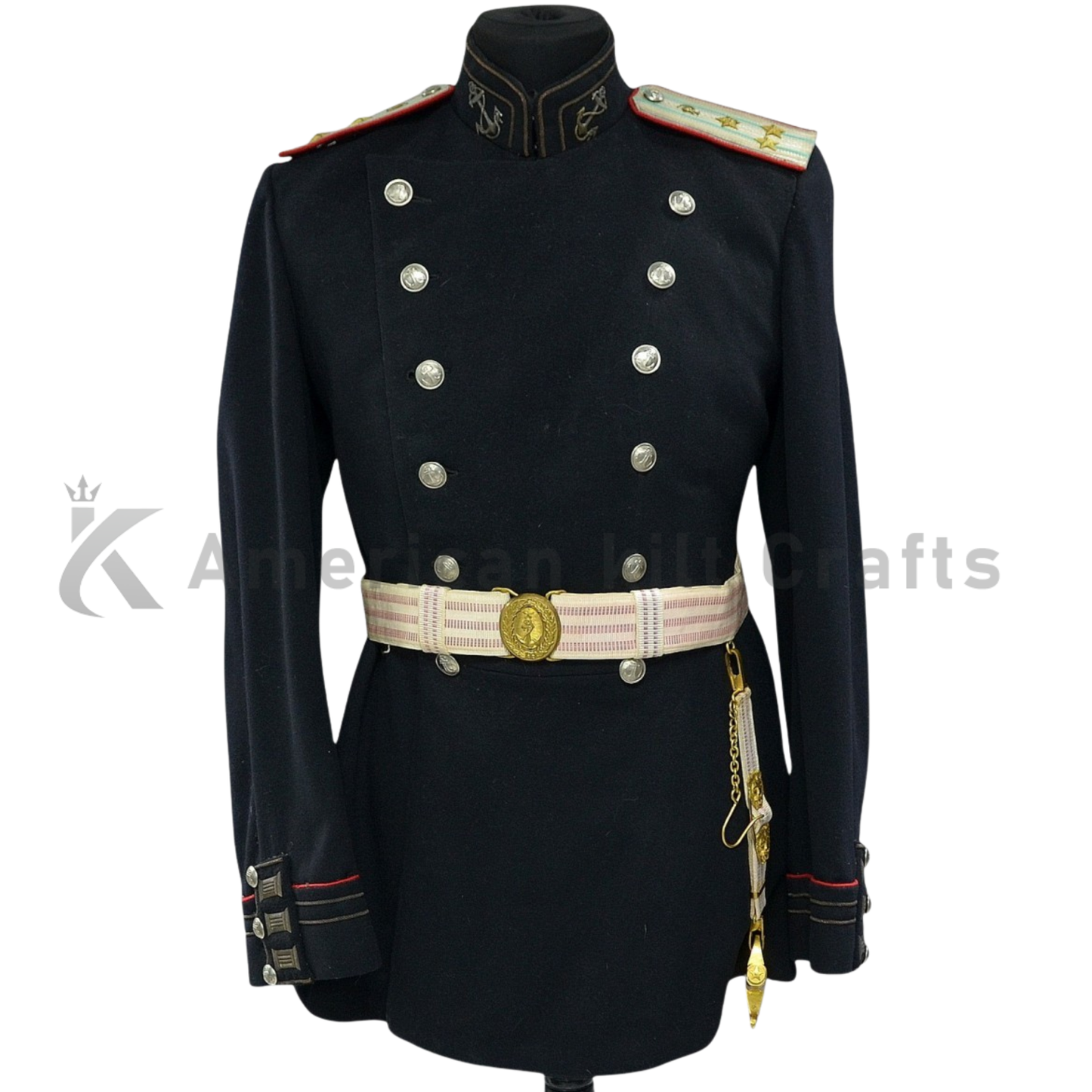 Men's Historical Military Jacket | Russian Royal Guard Gold Tunic