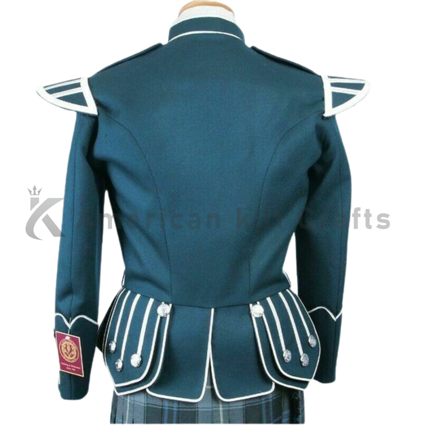 Men's Wool Blend Military Piper Drummer Doublet Highland Jacket |Scottish ceremonial jacket