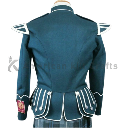 Men's Wool Blend Military Piper Drummer Doublet Highland Jacket |Scottish ceremonial jacket