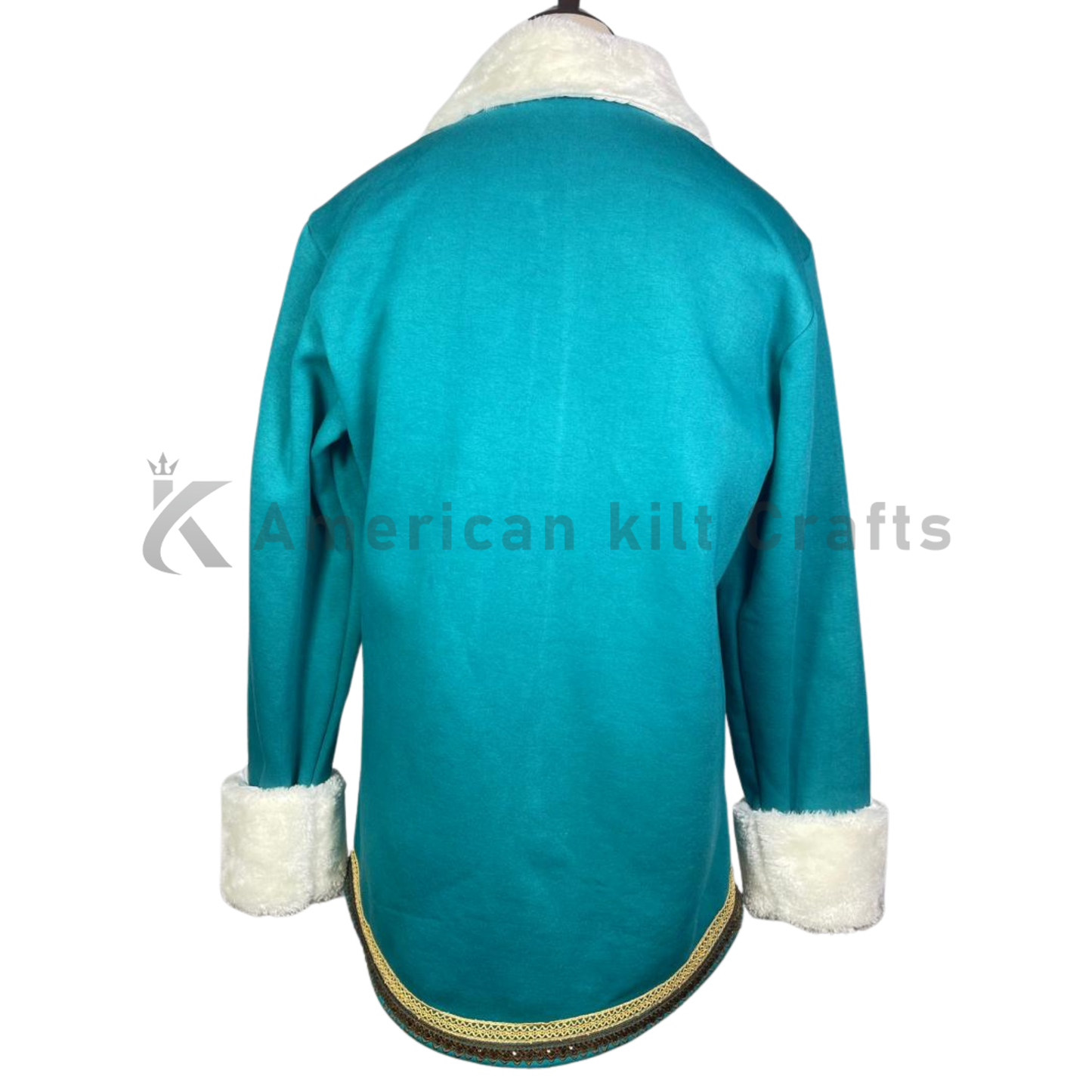 Buddy Christmas Cosplay Jacket | Teal Elf Costume Coat for Men