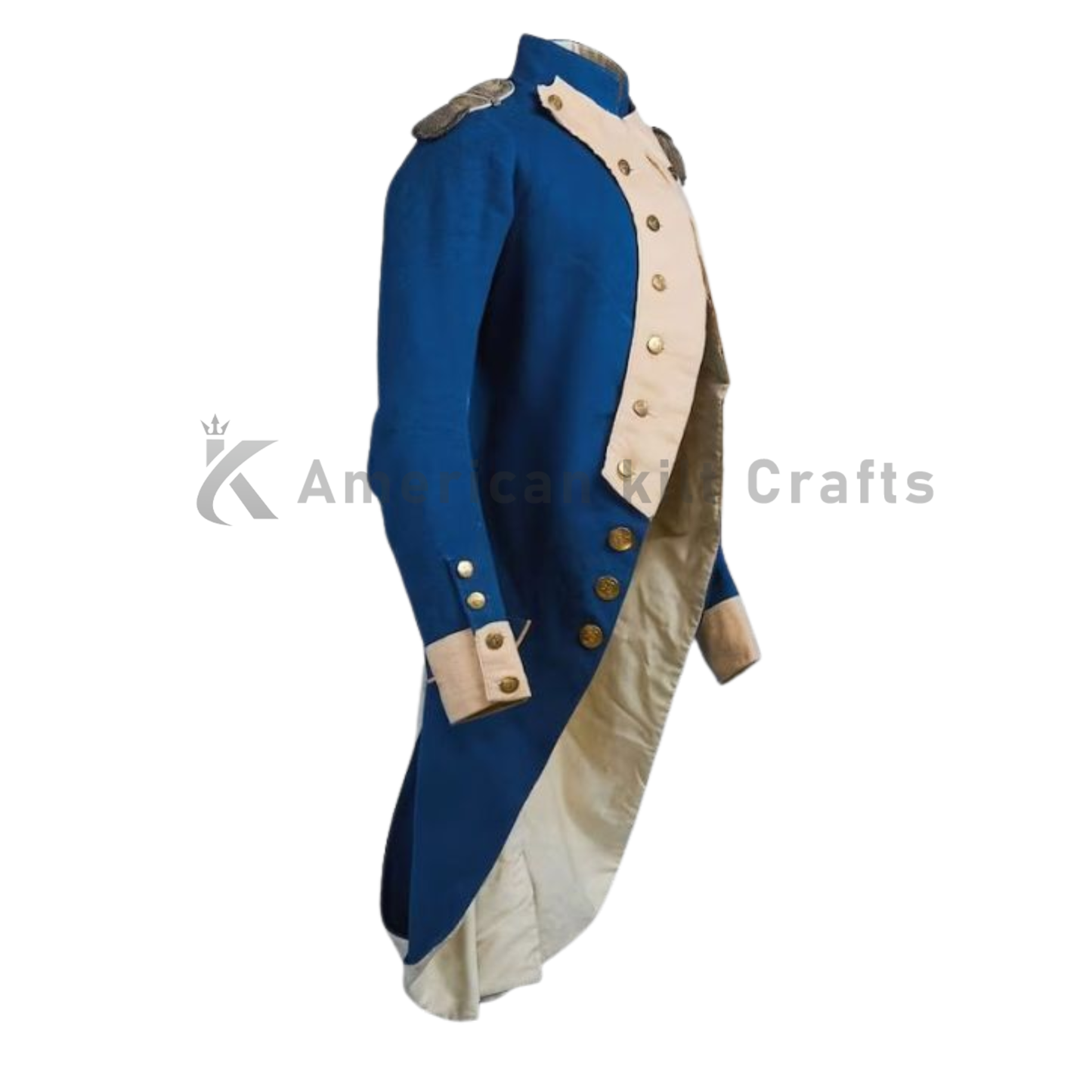 Men's Napoleonic Military Jacket – Handmade Wool French Officer Tailcoat