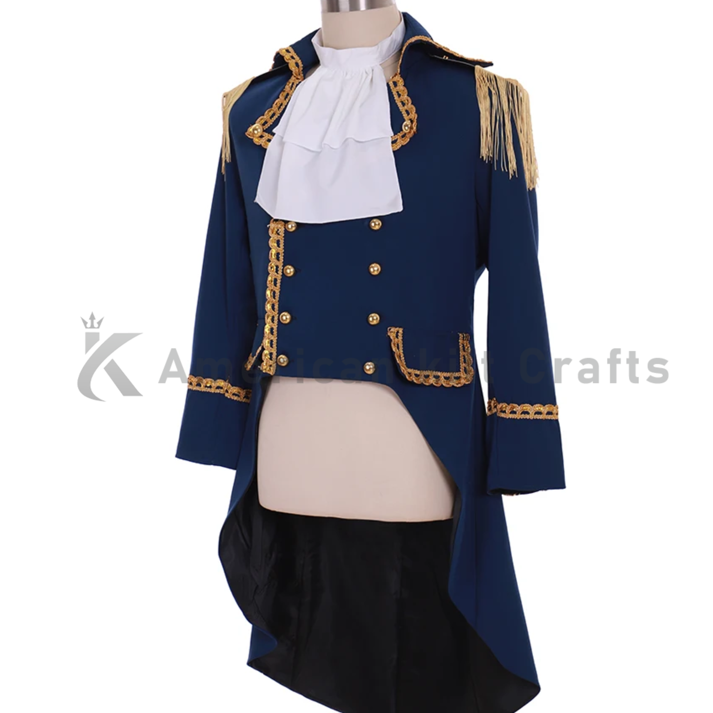 Men's Hamilton Inspired Colonial Tailcoat | Historical Officer Military Jacket