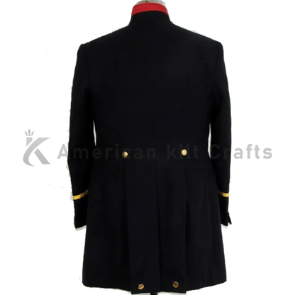 Men's Retro 1920s Vintage Military Jacket | Single-Breasted Officer Tunic
