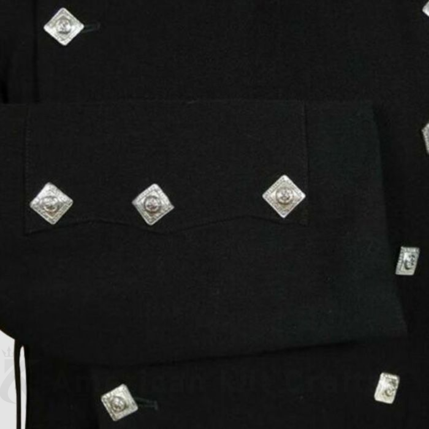 Scottish Montrose Kilt Jacket For Men – Traditional Black Double Breasted Formal Wear