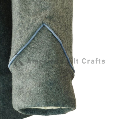 Men's Civil War Confederate Shell Jacket in Grey Wool | Historical Military Jacket