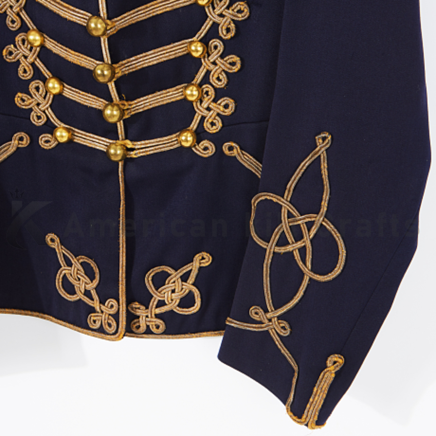 Men's Swedish Hussar Officer Uniform | Blue Braided Military Dolman