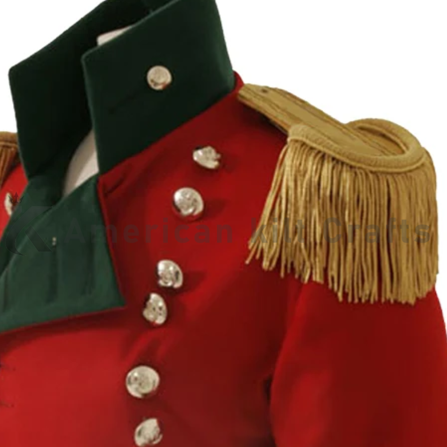 Men's Red Victorian Military Cosplay Jacket-Medieval cosplay costume