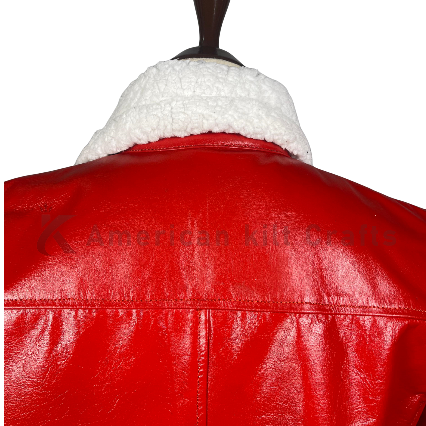 Christmas Chronicles Santa Coat |  Premium Red Faux Leather Winter Coat– Stylish Warm Santa Style Jacket