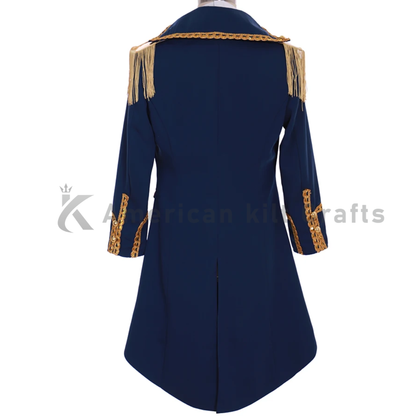 Men's Hamilton Inspired Colonial Tailcoat | Historical Officer Military Jacket