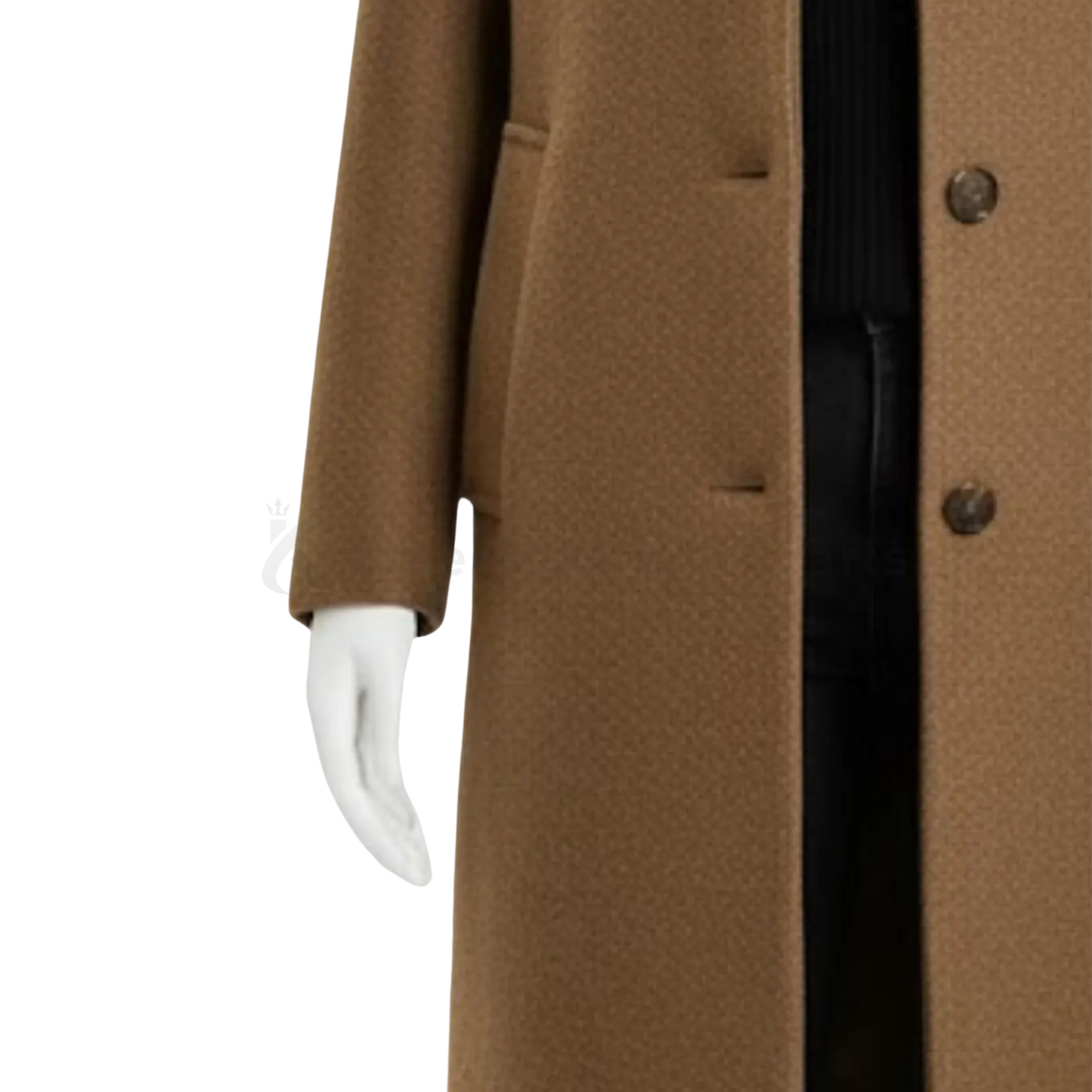 Camel Wool Blend Overcoat – Women’s Classic Long Winter Coat