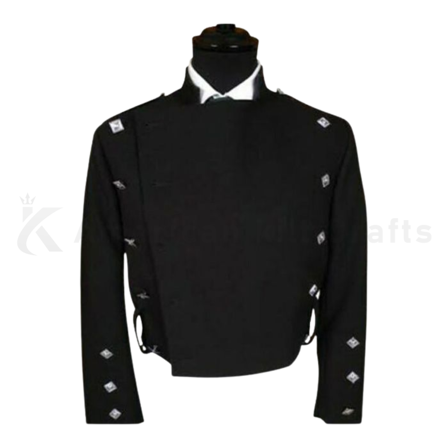 Scottish Montrose Kilt Jacket For Men – Traditional Black Double Breasted Formal Wear