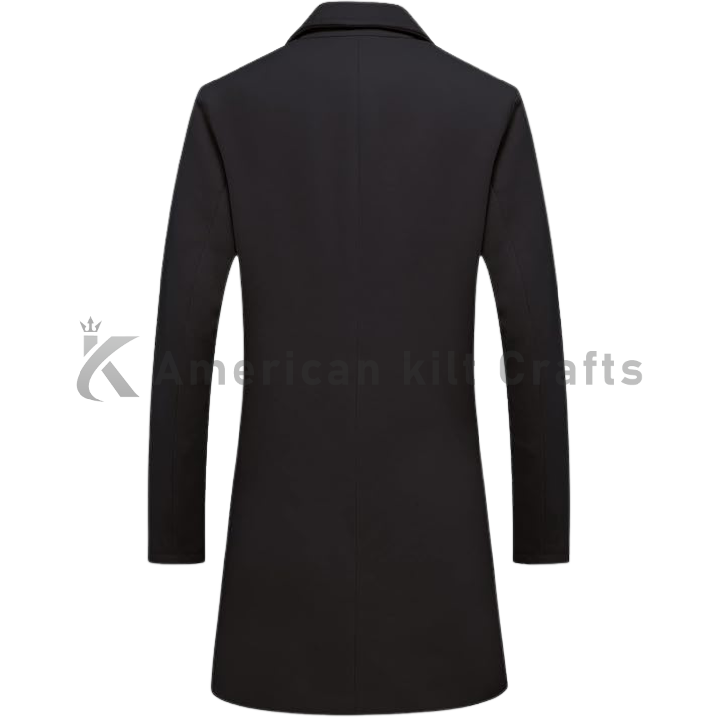 Men’s Classic Single Breasted Mid-Length Wool Trench coat