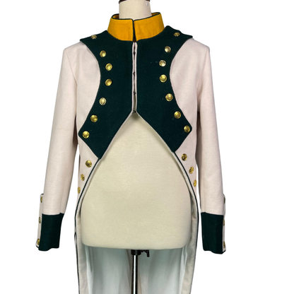 Napoleonic French Infantry Frock Coat — 1809–1813 Officer Tailcoat | Vintage Military Reenactment, Cosplay & Steampunk Jacket for Men