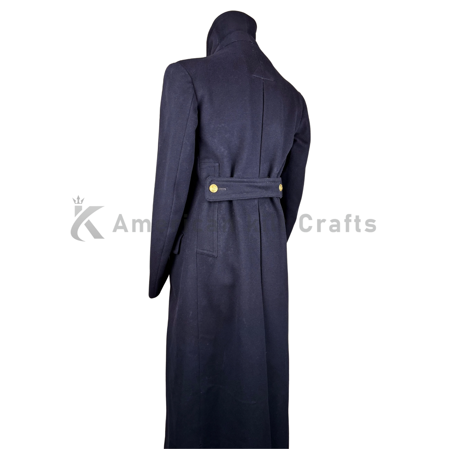 1943 WW2 doe skin coat| Royal Navy Officer’s Greatcoat Navy blue Wool