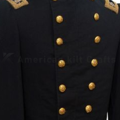 Men's Victorian Military Frock Coat-Historical 19th Century Stage Uniform