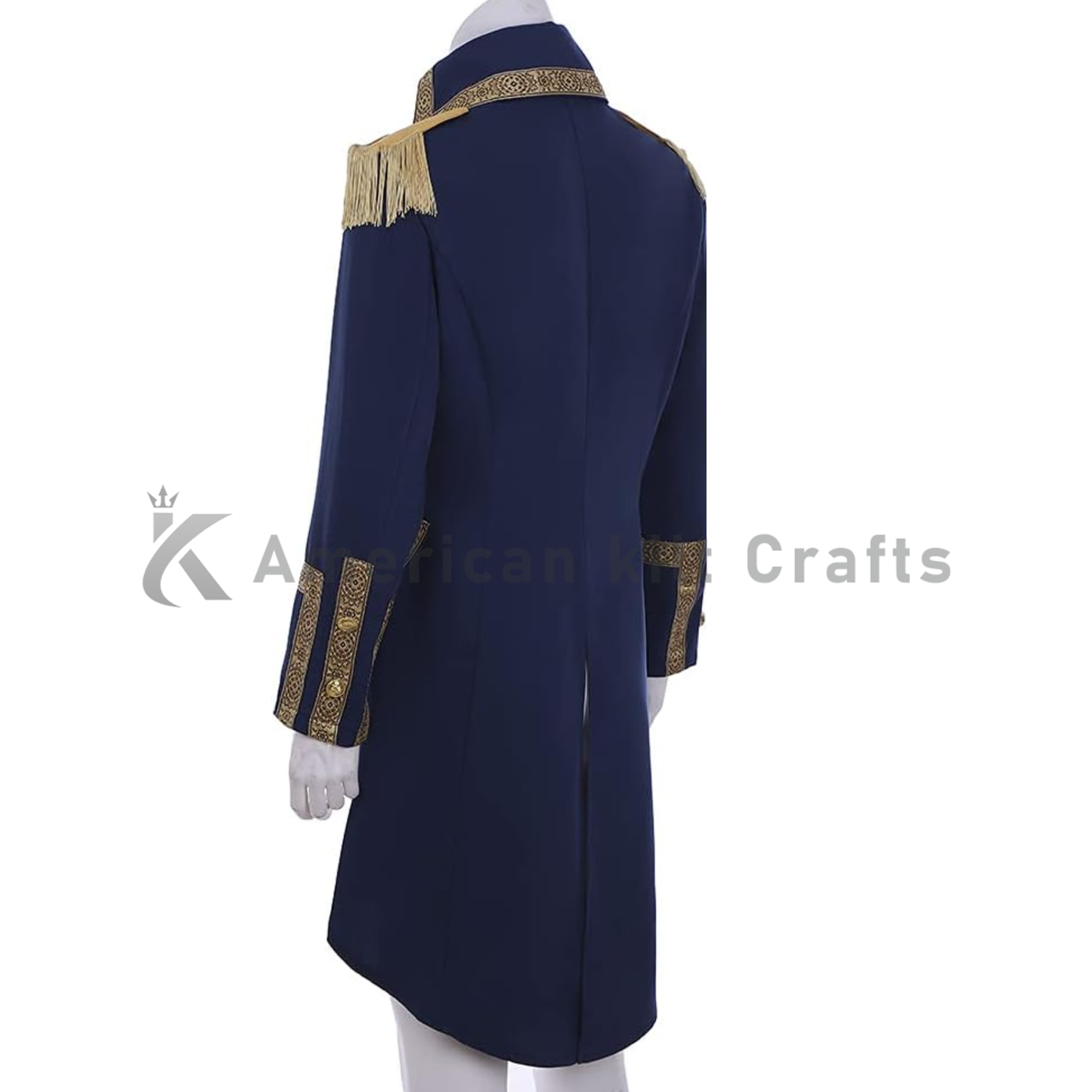 Men’s Hamilton Inspired Military Tailcoat Jacket - Gothic Victorian Costume Uniform
