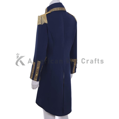Men’s Hamilton Inspired Military Tailcoat Jacket - Gothic Victorian Costume Uniform