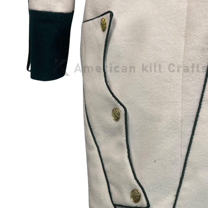 Napoleonic French Infantry Frock Coat — 1809–1813 Officer Tailcoat | Vintage Military Reenactment, Cosplay & Steampunk Jacket for Men