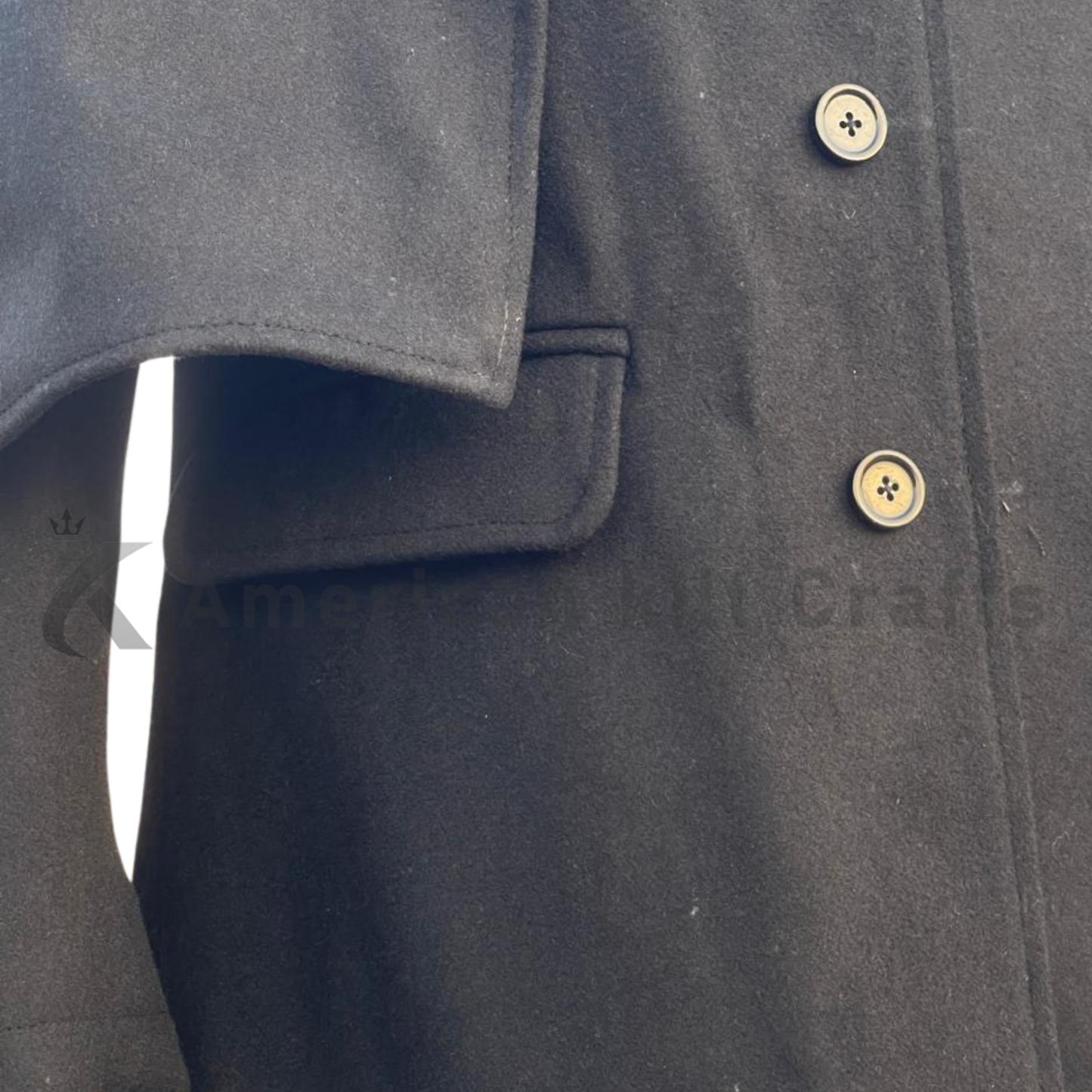 Men’s Black Wool Inverness Cape Coat – Victorian Sherlock Holmes Cloak | Long Victorian Christmas Coat