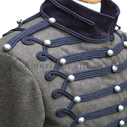 Men's Richard Sharpe Military Jacket | Napoleonic Hussar Style Wool Uniform Coat