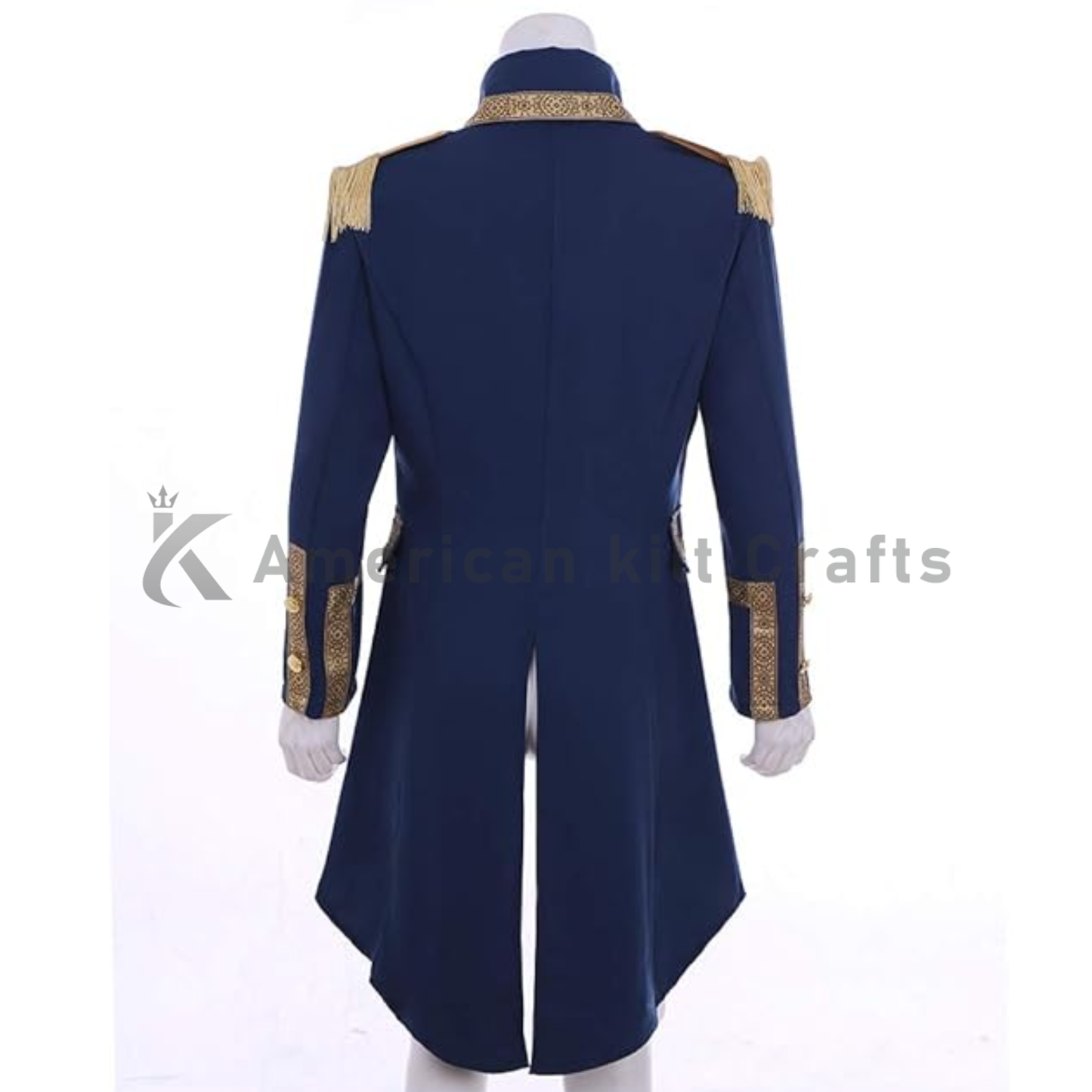 Men’s Hamilton Inspired Military Tailcoat Jacket - Gothic Victorian Costume Uniform