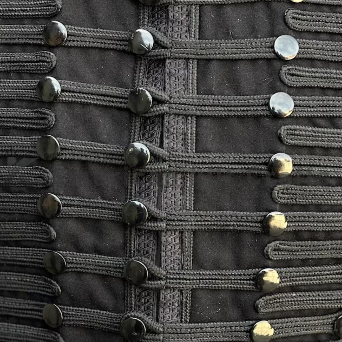 Men's Black Wool Napoleonic Military Jacket Vintage Steampunk Jacket-Uniform Handmade Tunic Pelisse jacket