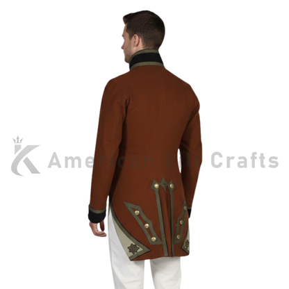 Men's 1815 Napoleonic British Officer Jacket-Historical military uniform