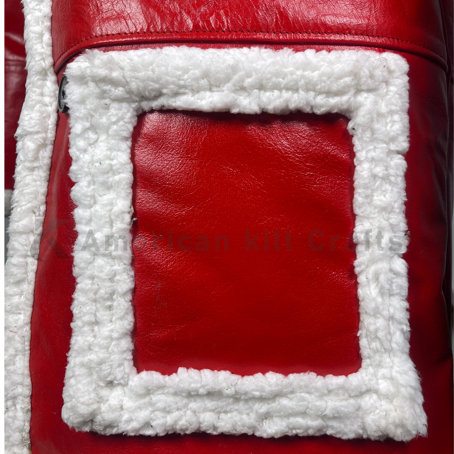 Christmas Chronicles Santa Coat |  Premium Red Faux Leather Winter Coat– Stylish Warm Santa Style Jacket