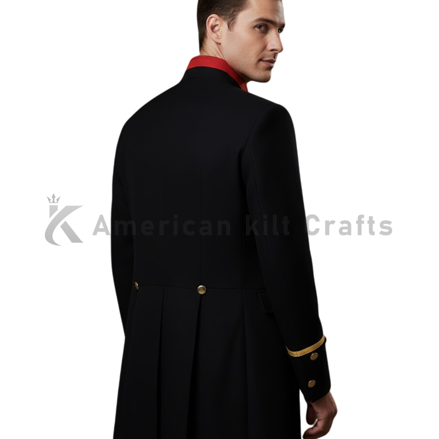 Men's Retro 1920s Vintage Military Jacket | Single-Breasted Officer Tunic